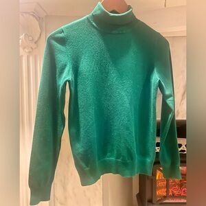 Modcloth Emerald Green Women's Turtleneck Sweater